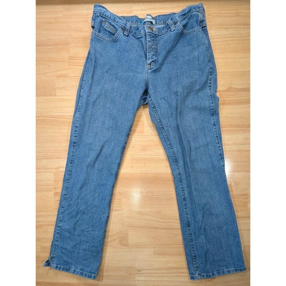 Wrangler Cash Women Jeans 11/12 x 32 Cowgirl Cut WRC10RR 100% Cotton Blue Denim